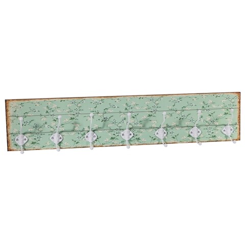 Cuier Vintage, Creaciones Meng, 7 agatatori, 93.5x20 cm, fier