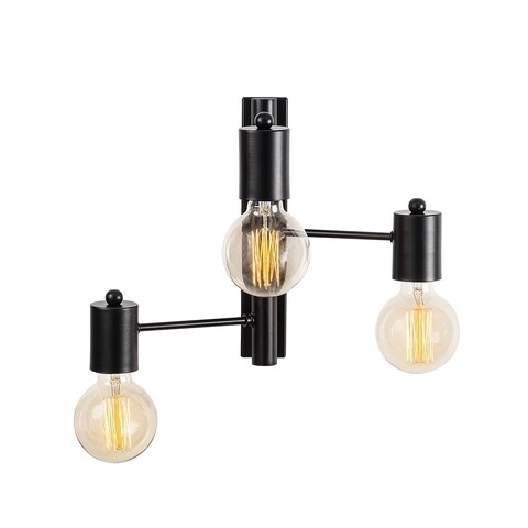 Lampa de perete Opviq Hexa, 30×40 cm, 3 x E27, 100 W, negru 100