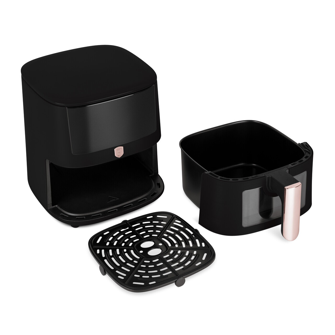 Friteuza cu aer cald si fereastra Berlinger Haus, Black Rose, 5 L, 1400W, negru - imagine 7