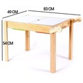 Masa pentru copii, Rosewood, BLTYZ-AKTV0150, 83x54x49 cm, Stejar