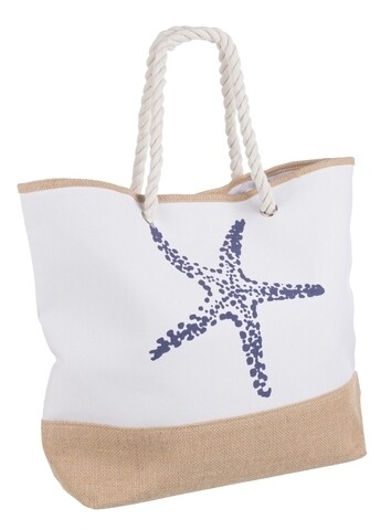 Geanta pentru plaja, hydra starfish, bizzotto, 52x14x38 cm, poliester