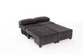 Canapea extensibila 3 locuri, Balcab Home, 825BLC4308, Lemn, Antracit