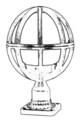 Lampa de exterior, Avonni, 685AVN1121, Plastic ABS, Alb/Negru
