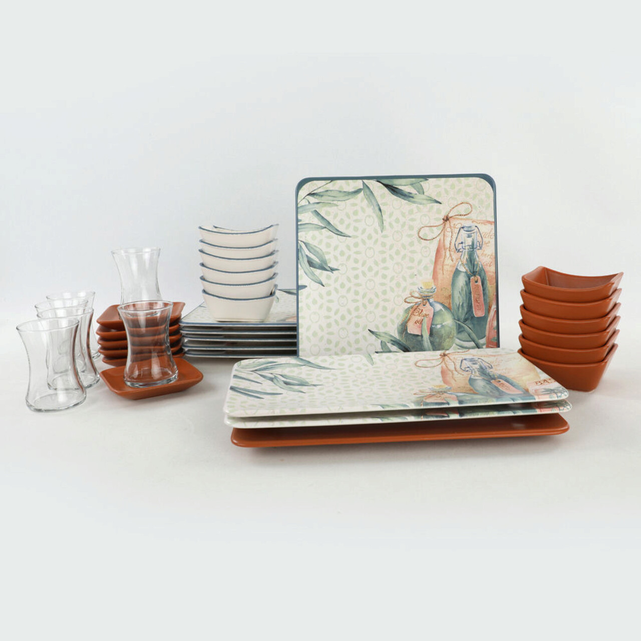 Set de mic dejun, Keramika, 275KRM1655, Ceramica, Multicolor - 2 | YEO