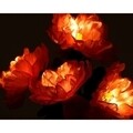 Lampa de gradina Miza, Lumineo, 25x20x63 cm, 4 led-uri, portocaliu