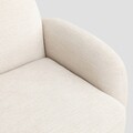 Canapea modulara 2 locuri Helmi, Homla, 184x87x73 cm, MDF/metal/poliester, ecru