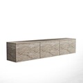Comoda TV, Inarch, Neon Illuminated, Travertin