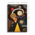 Tablou decorativ, 70100KANDINSKY014, Canvas, Lemn, Multicolor