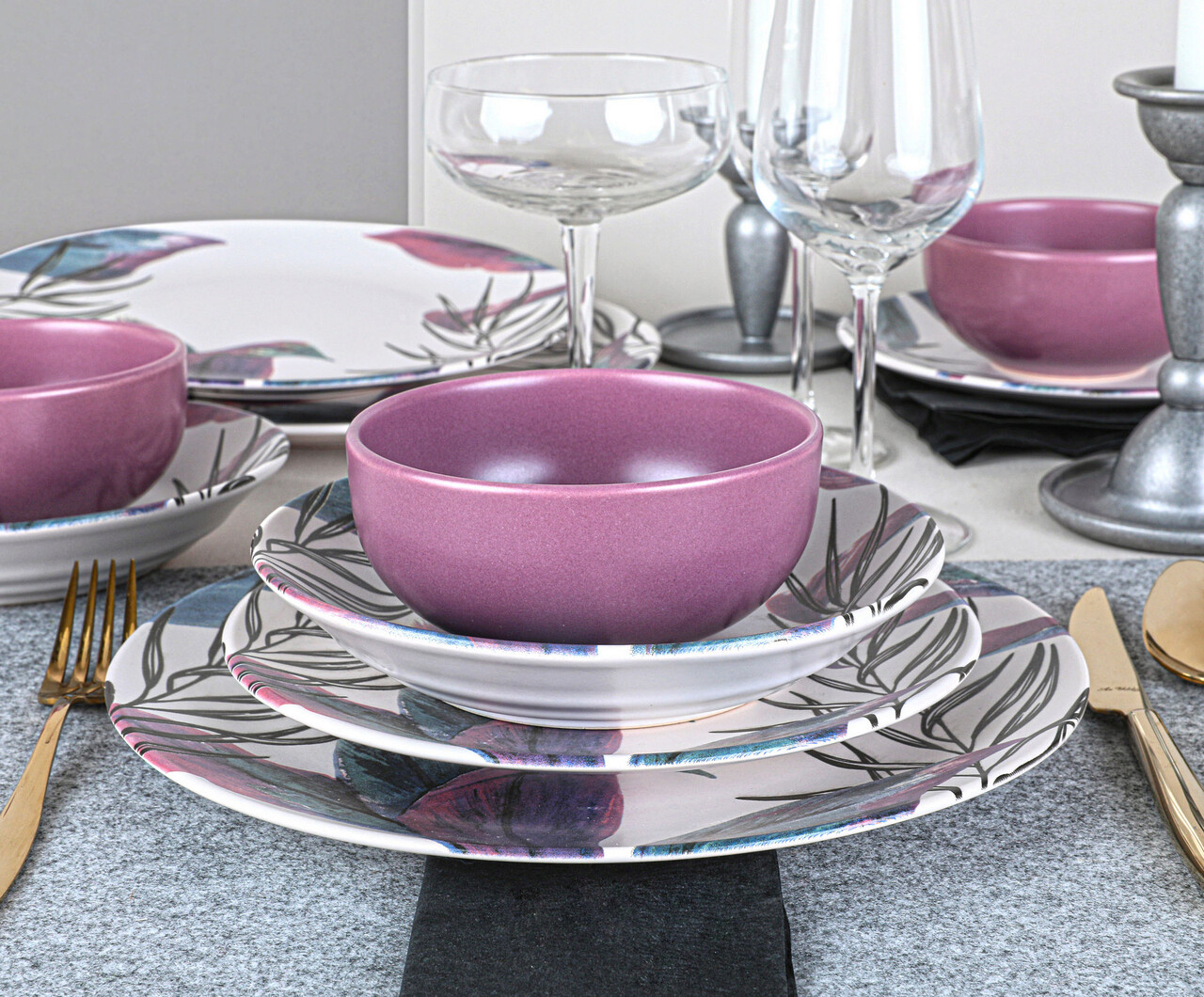 Serviciu de masa, Keramika, 275KRM1667, Ceramica, Multicolor - 1 | YEO