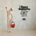 Decoratiune de perete, Halloween 3, Metal, Dimensiune: 60 x 73 cm, Negru
