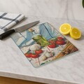 Tocător de sticlă, Hermia, 729BNT1207, Curățare ușoară, Multicolor
