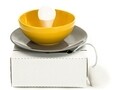 Pendul Friendly sunflower, Deco Republic, E27, 1x60W, ceramica, galben/gri