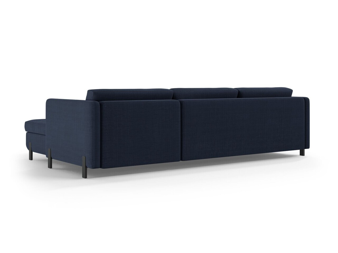 Coltar extensibil dreapta 5 locuri, Gloria, Micadoni Home, 286x170x88 cm, tesatura structurata, albastru — imaginea 4