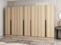 Dulap pentru haine, Minerva, Kale Plus, 315x210x52 cm, PAL, Stejar