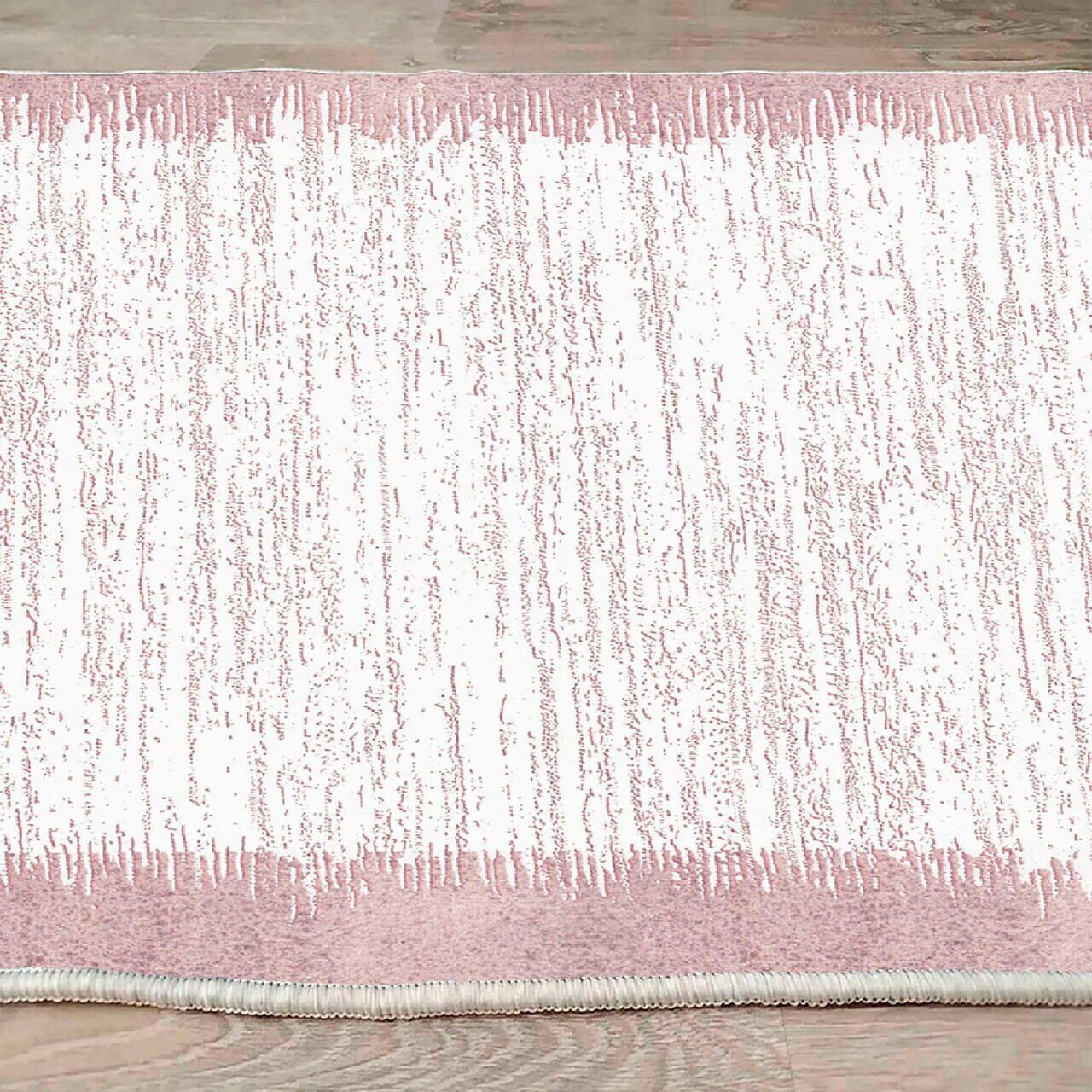 Covor, Woosonıl077, 80x300 cm, Crem / Roz — imaginea 6