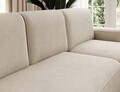 Coltar extensibil dreapta 4 locuri ELTAP, Aurumm, 285x180x92 cm, lemn/poliester, bej inchis