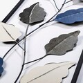 Decoratiune de perete, Fagus 2, Metal, Dimensiune: 32 x 90 cm, Multicolor