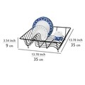 Scurgator de vase, Wenko, Basket, 35 x 35 x 9 cm, metal ,negru