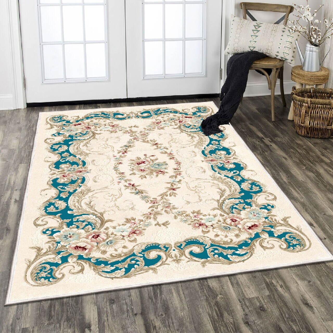 Covor Els1837 80x120 cm Catifea Multicolor
