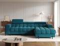 Coltar extensibil dreapta 3 locuri ELTAP, RT-40AMO, Felro, 285x181x93 cm, lemn/poliester, albastru