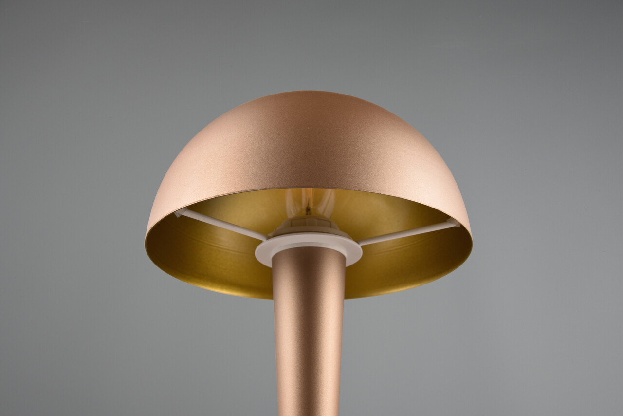 Lampa de masa Canaria, RL, 15x26.5 cm, 40W, 1x E14, metal, aramiu - 2 | YEO