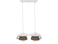 Lustra Afternoon tea, Deco Republic, E27, 2x60W, ceramica, maro