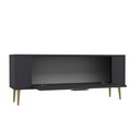Comoda TV, Olivia, Retrolp5, Antracit / Aur