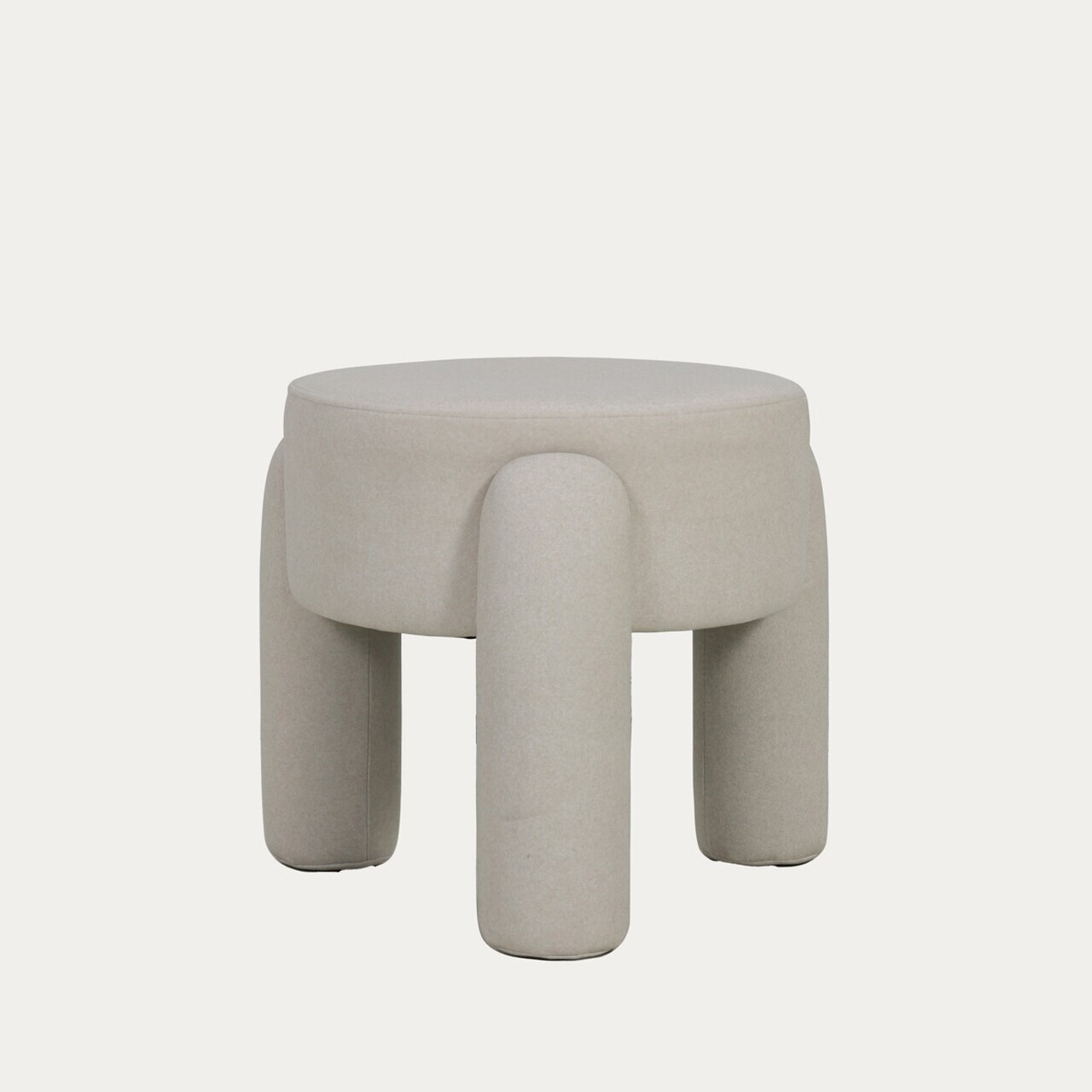 Taburet Ollera, Homla, 46.5x41 cm, MDF/poliester, ecru - view 3