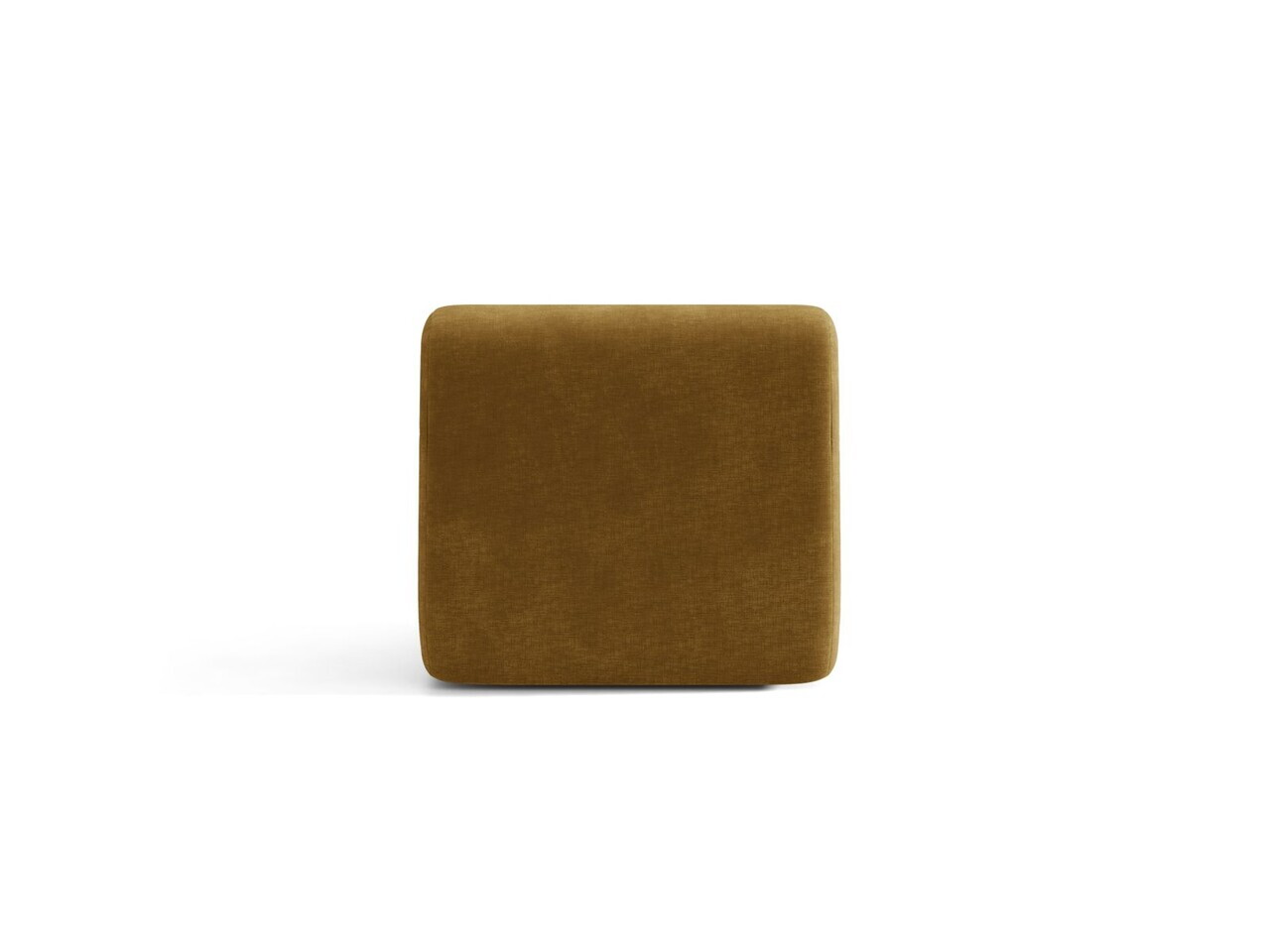 Modul canapea 1 loc fara cotiere, Neo, Micadoni Home, 85x100x83 cm, tesatura Chenille, galben mustar — imaginea 4