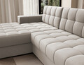 Coltar extensibil stanga 3 locuri ELTAP, LT-18SO, Blezalt, 240x150x82 cm, lemn/poliester, bej deschis