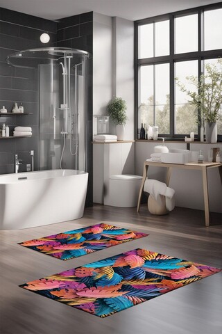 Set covorase de baie, Cartwright, CT-5307, Poliester, Multicolor