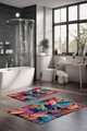 Set covorase de baie, Cartwright, CT-5307, Poliester, Multicolor