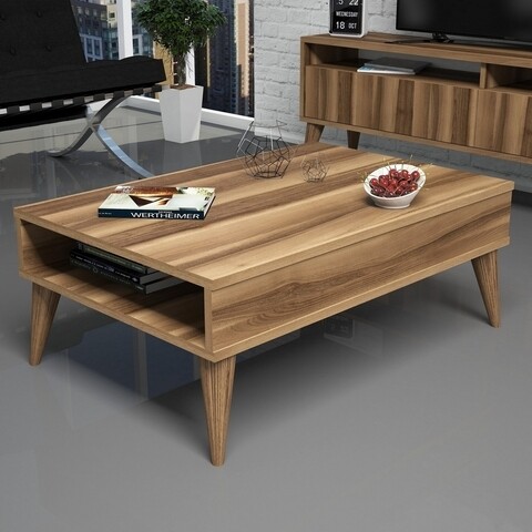 Masuta de cafea Best Walnut, Hommy Craft, 90x60x34,6 cm, aluna 90x60x346 imagine noua 2022