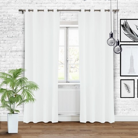 Draperie Hold Biala Przelotki, Fashion Goods, 140x250, poliester, alb