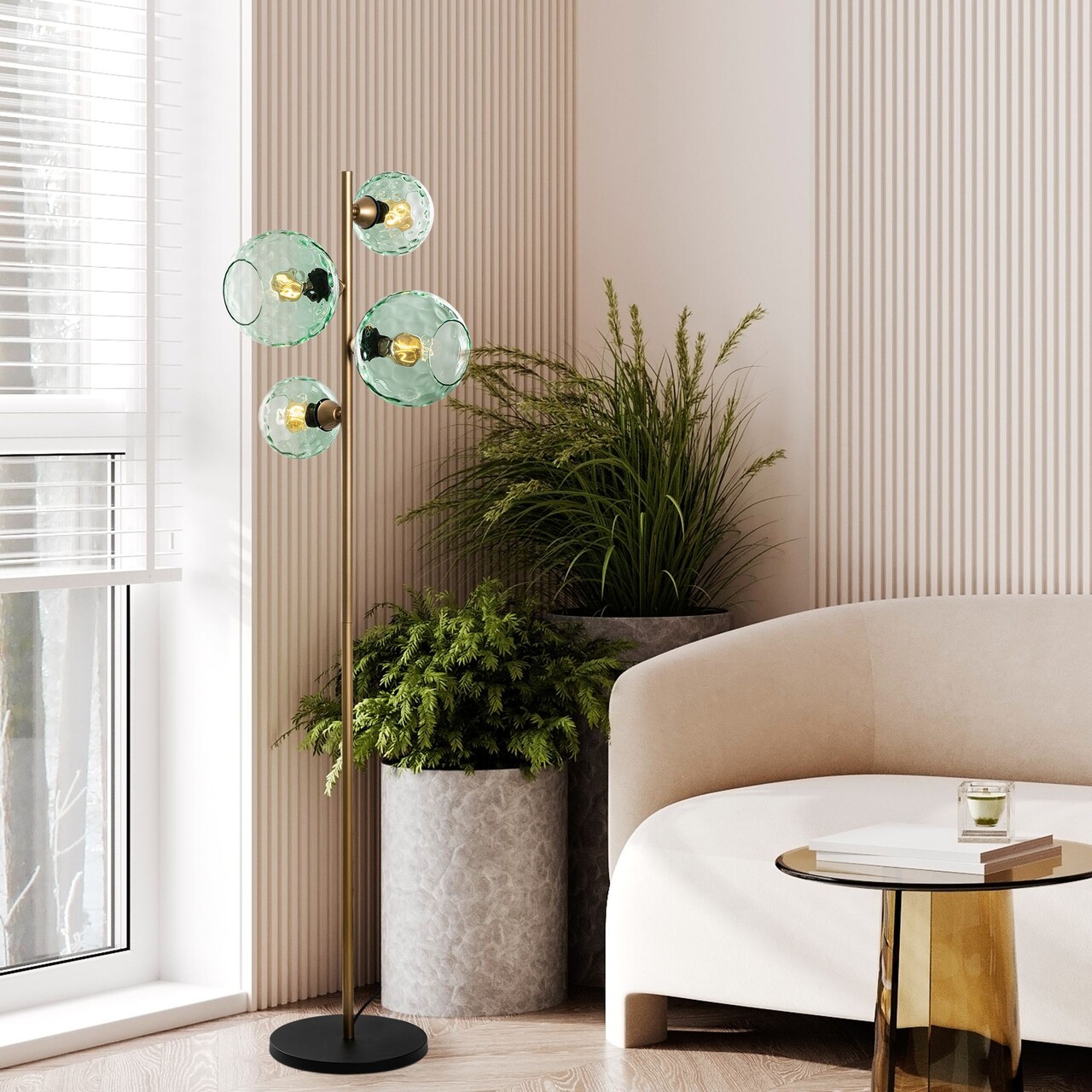 Lampadar, L'essentiel Maison, 521SHN3662, Mentă / Aur - view 2