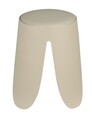 Taburet pentru baie Comiso, Wenko, 44.5x46 cm, plastic/poliuretan, bej