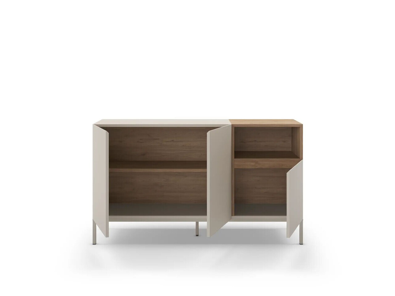 Consola, Hanah Home, Cailin 140, 140x80x41.8 cm, PAL, Santstone / Stejar Sepet — imaginea 4
