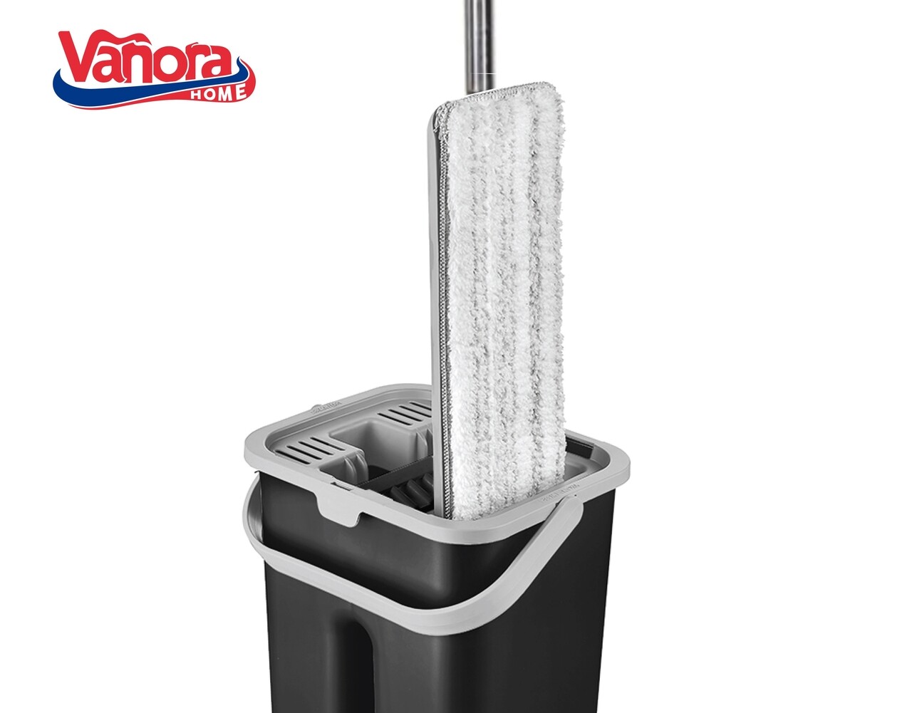 Rezerva pentru mop plat Master Clean, Vanora, 32.5x11.5 cm, microfibra