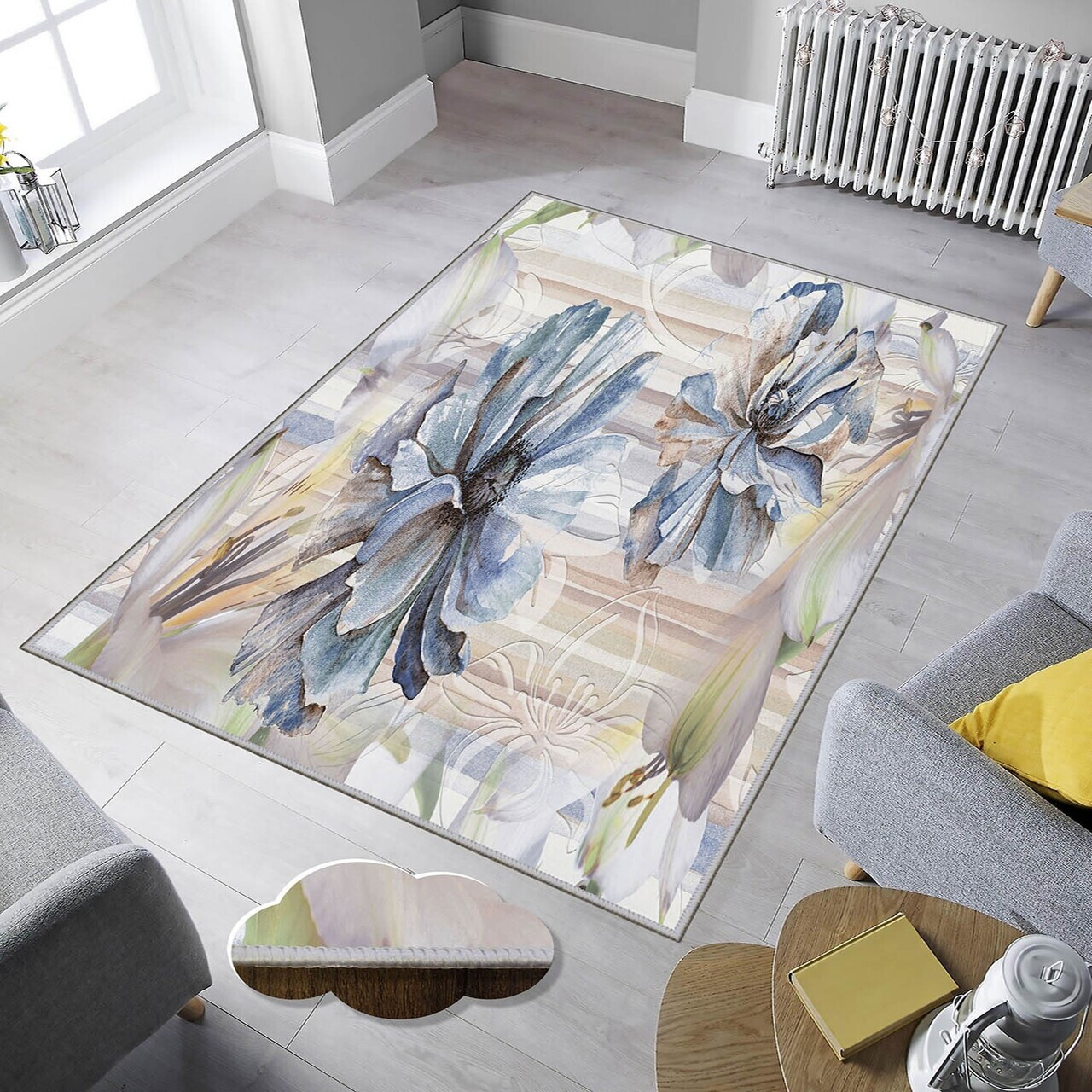 Covor, Exfab293, 100x150 cm, Multicolor — imaginea 3