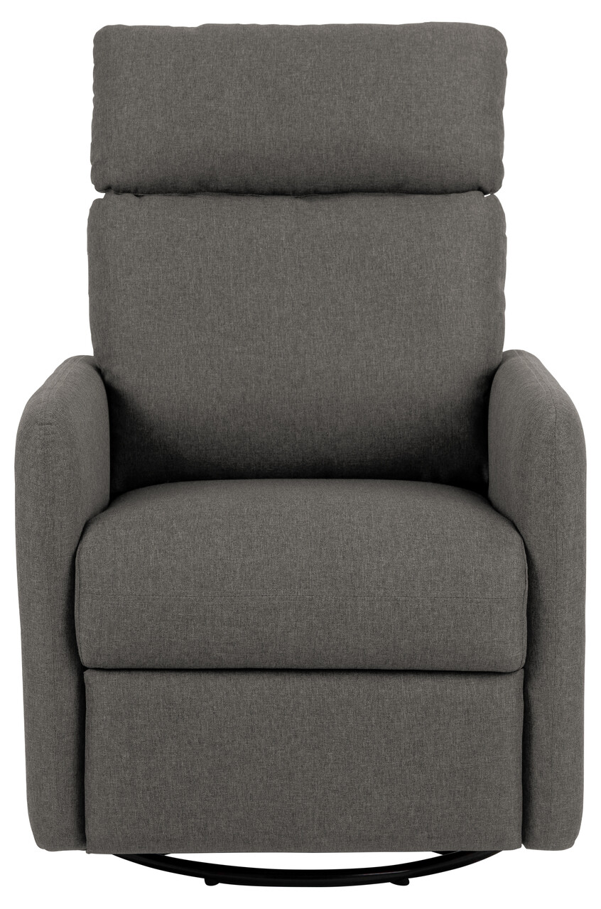Fotoliu cu recliner Mikkeli, Actona, 67x93.5x99 cm, rotativ, poliester/otel, gri - view 7