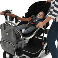 Ghiozdan multifunctional pentru mamici, Anne Bebek, Poliester, Gri