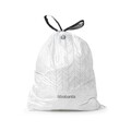 Set 10 saci de gunoi, Brabantia, PerfectFit, marimea M, 60 L, polipropilena, alb