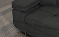 Coltar extensibil dreapta 4 locuri ELTAP, Armd-38, Armando, 289x203x85 cm, lemn/poliester, gri inchis