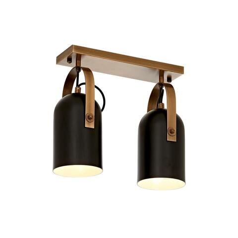 Lustra, Ar-1860-2Ey, Aurora, 32 x 10 x 30 cm, 2 x E27, 60W, negru/aramiu antic Aurora