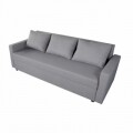 Canapea extensibila Firenze Grey 218x85x85cm + lada de depozitare, gri