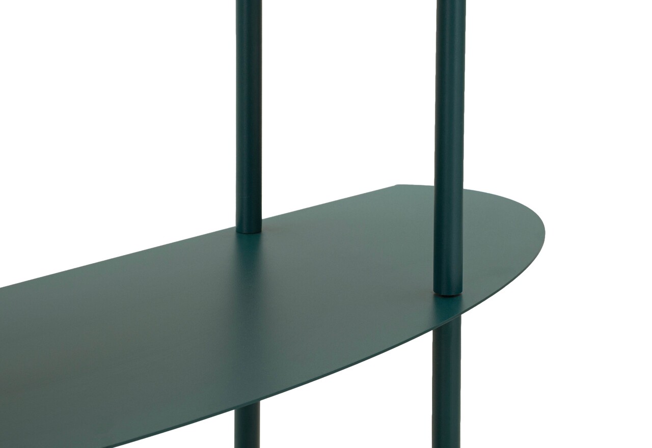 Consola, Mauro Ferretti, Saturn, 90x28x81 cm, metal, turcoaz - imagine 5