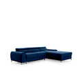 Coltar extensibil dreapta 3 locuri ELTAP, RT-40VE, Grayson, 278x205x92 cm, lemn/poliester, albastru inchis