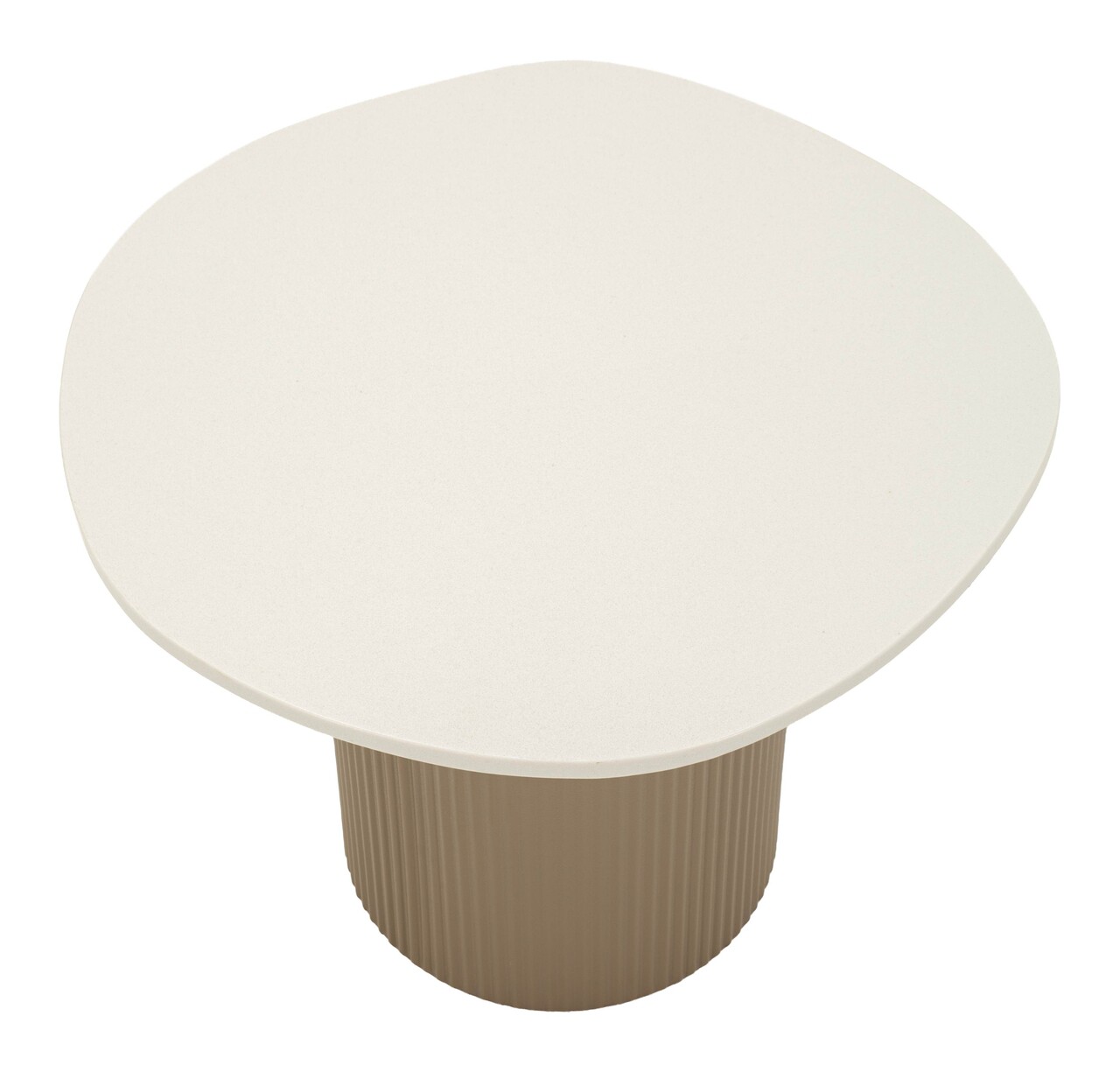 Masuta de cafea, Mauro Ferretti, Frankfurt, 46x48x39 cm, metal/MDF/marmura artificiala, gri/alb - view 6