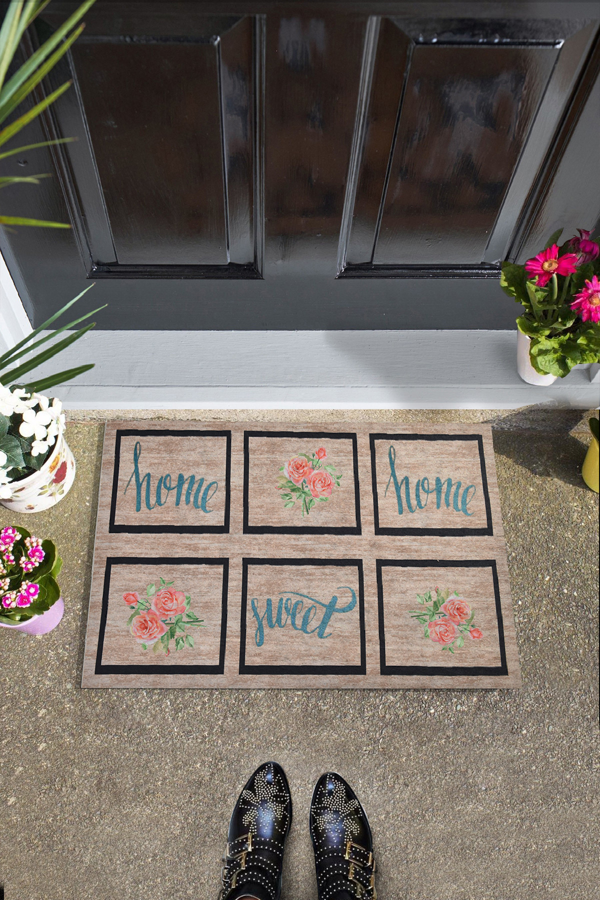 Covoraș din PVC, Rose Home, 40x60 cm, PVC, Multicolor