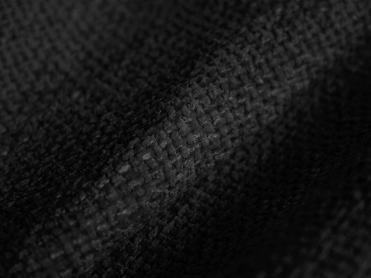 Taburet, Camden, Cosmopolitan Design, 65x65x39 cm, tesatura chenille, negru